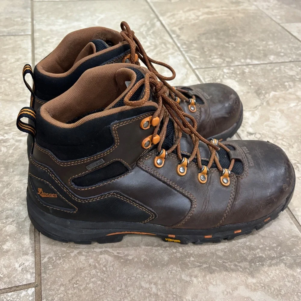 Danner Vicious 4.5 Brown Orange NMT Composite Toe Work Boots 13860 Mens 10.5 D